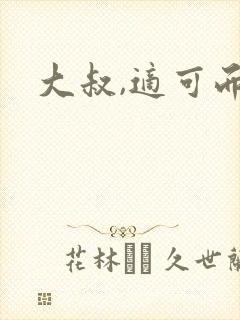 大叔,适可而止