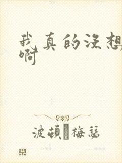 我真的没想重生啊封面