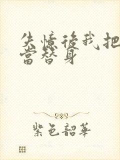 失忆后我把渣攻当替身
