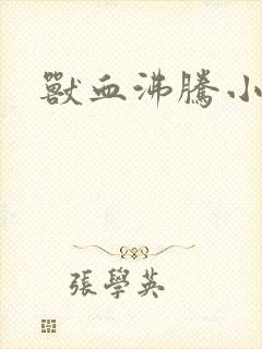 兽血沸腾小说封面