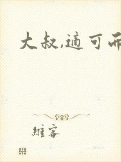 大叔,适可而止