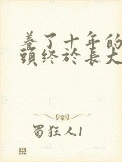 养了十年的小丫头终于长大了