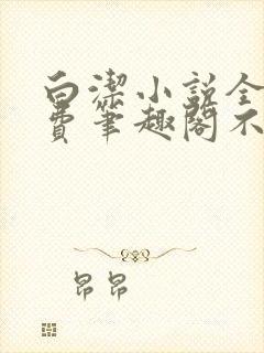 白洁小说全文免费笔趣阁不知所措封面