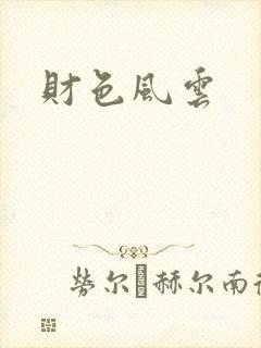 财色风云封面