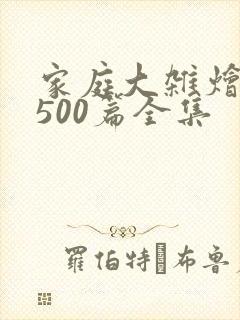 家庭大杂烩小说500篇全集