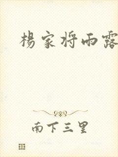 杨家将雨露均沾封面