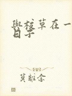 与校草在一起的日子