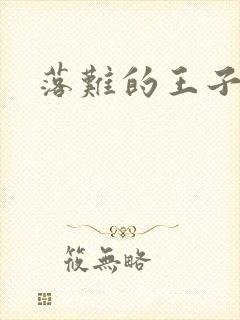 落难的王子封面
