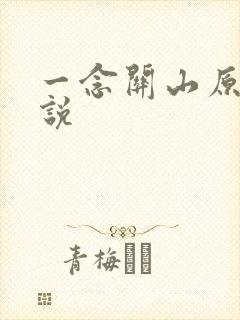 一念关山原著小说