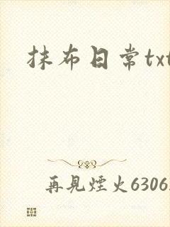 抹布日常txt