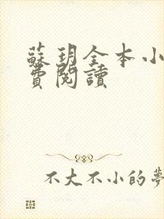 苏玥全本小说免费阅读封面