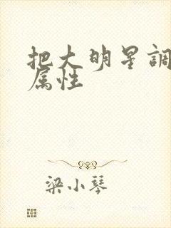 把大明星调成专属性