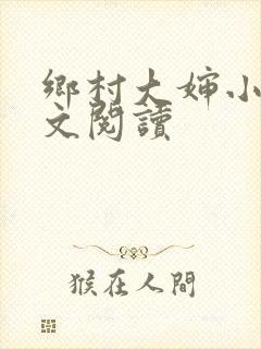 乡村大婶小说全文阅读