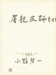 屠龙巫师txt封面