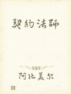 契约法师封面