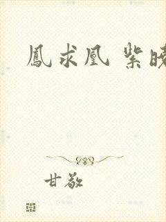 凤求凰 紫晓