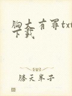 胸大有罪txt下载