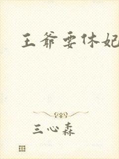 王爷要休妃封面