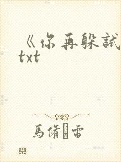 《你再躲试试》txt