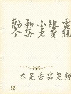 劝和小组电视剧全集免费观看