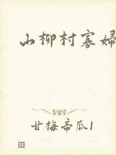 山柳村寡妇情史封面