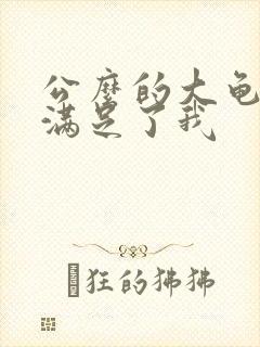 公么的大龟强大满足了我