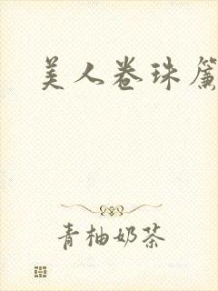 美人卷珠帘封面