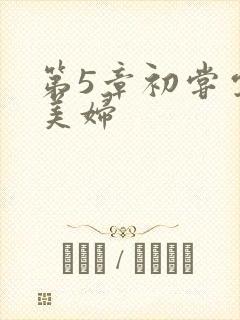 第5章初尝云雨美妇