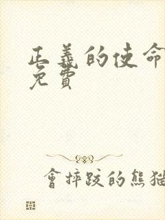正义的使命全文免费封面