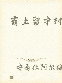 霸上留守村妇封面