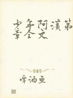 少年阿滨第13章全文封面