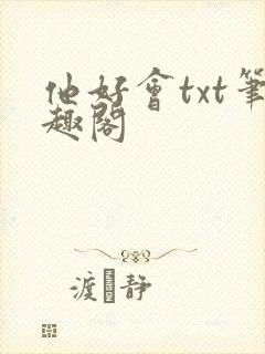他好会txt笔趣阁