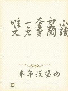 唯一奢望小说全文免费阅读封面