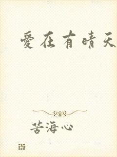 爱在有晴天