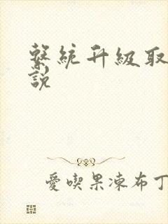系统升级取液小说封面