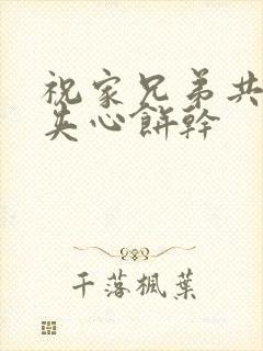 祝家兄弟共享后夹心饼干
