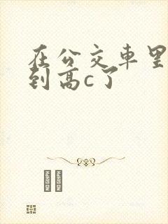 在公交车里c弄到高c了