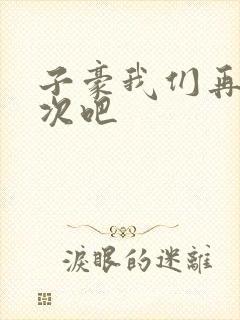 子豪我们再做一次吧封面