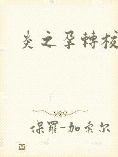 炎之孕转校生封面