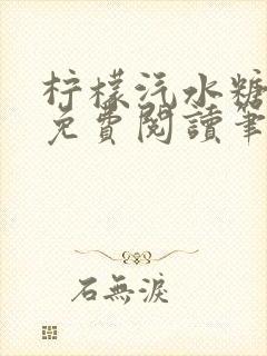 柠檬汽水糖全文免费阅读笔趣阁封面