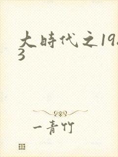 大时代之1983封面