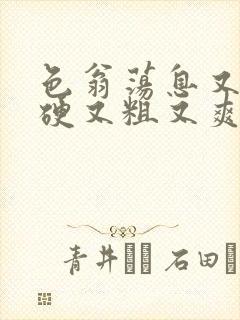 色翁荡息又大又硬又粗又爽