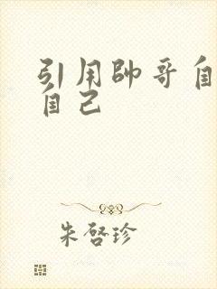 引用帅哥自己玩自己封面