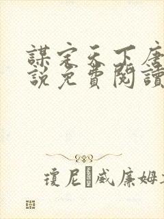 谋定天下唐诚小说免费阅读封面