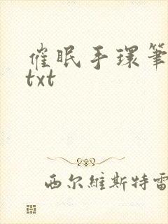 催眠手环笔趣阁txt