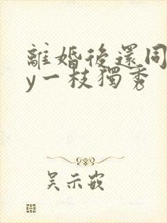 离婚后还同居by一枝独秀封面