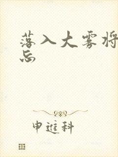 落入大雾将你遗忘封面