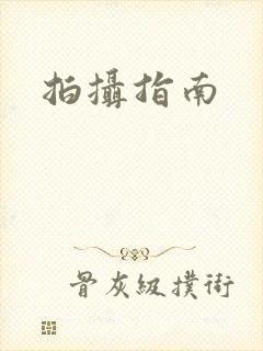 拍摄指南