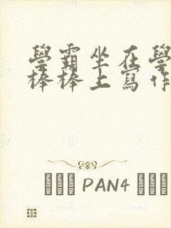 学霸坐在学渣的棒棒上写作业