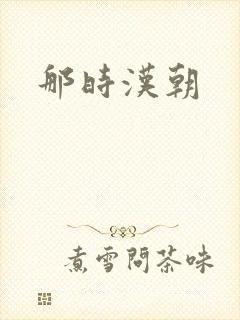 那时汉朝